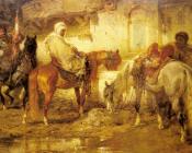 阿道夫 施赖尔 : At The Watering Place